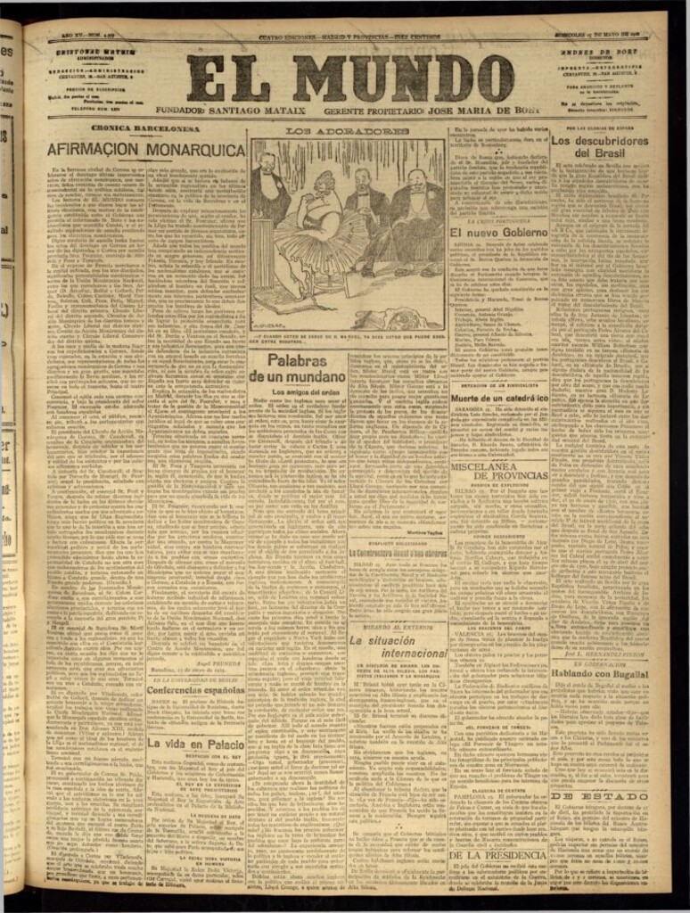 Miniatura de El Mundo del 25 de mayo de 1921