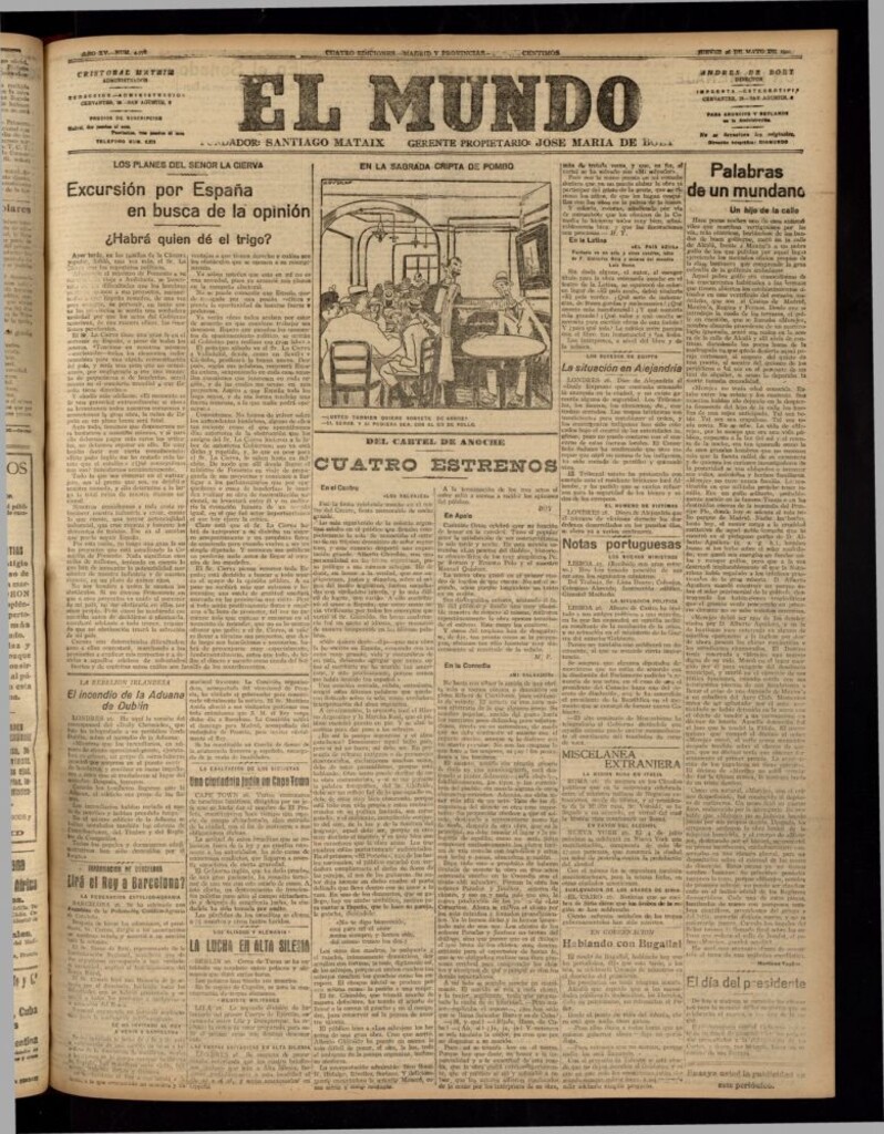 Miniatura de El Mundo del 26 de mayo de 1921 (edición de provincias)