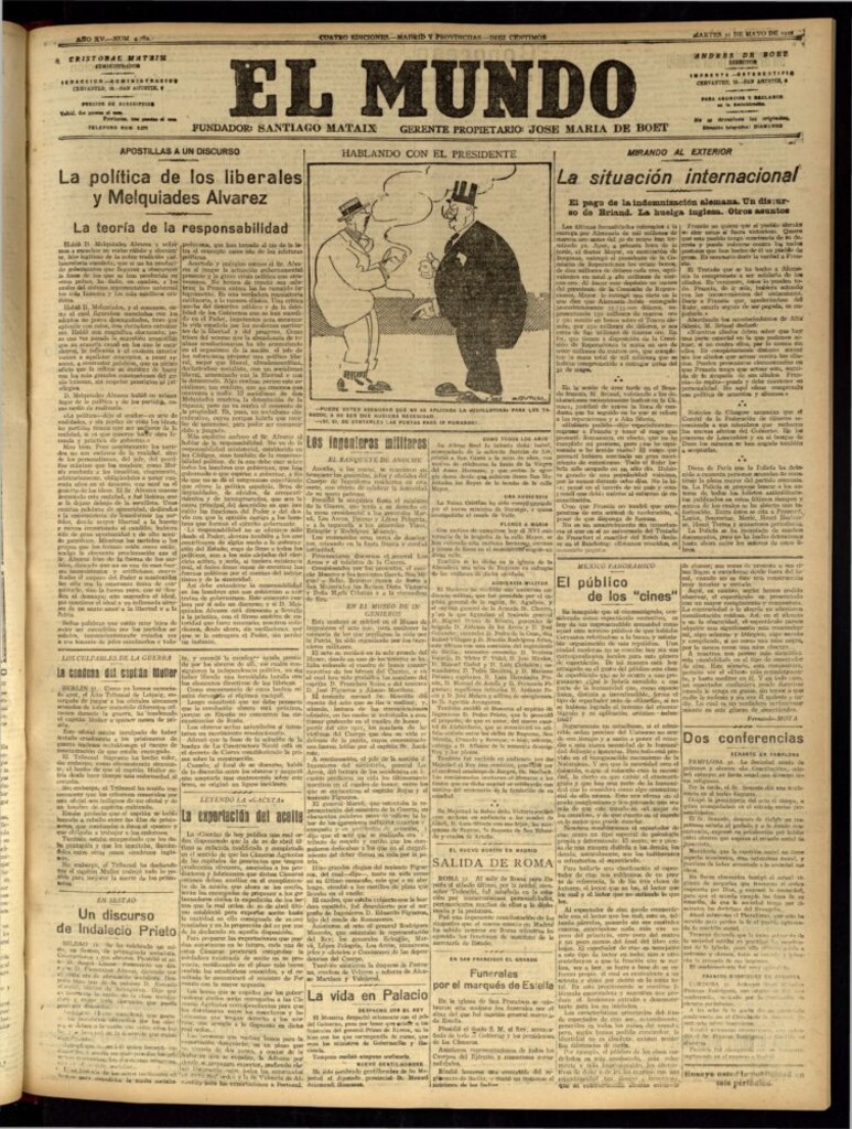 Miniatura de El Mundo del 31 de mayo de 1921