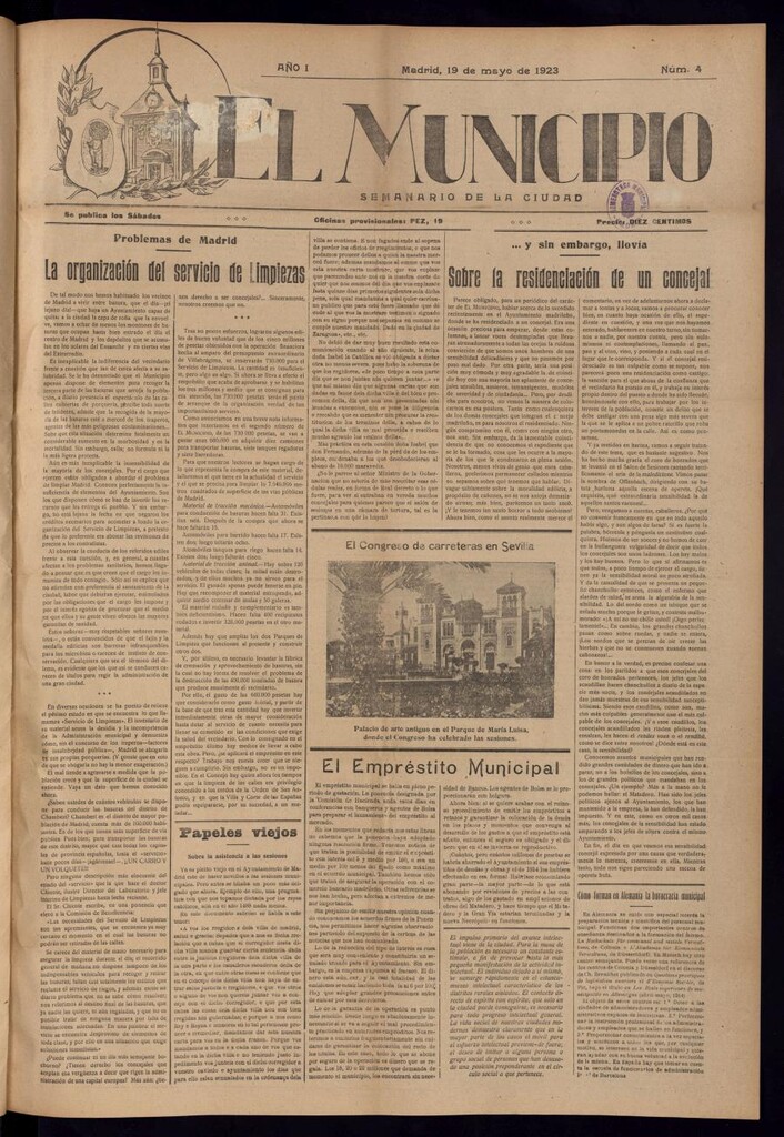 Miniatura de El Municipio del 19 de mayo de 1923