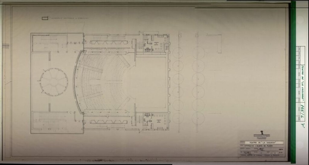 Miniatura de Planos del Teatro de "La Vaguada". Planta de palcos (166/4-F)