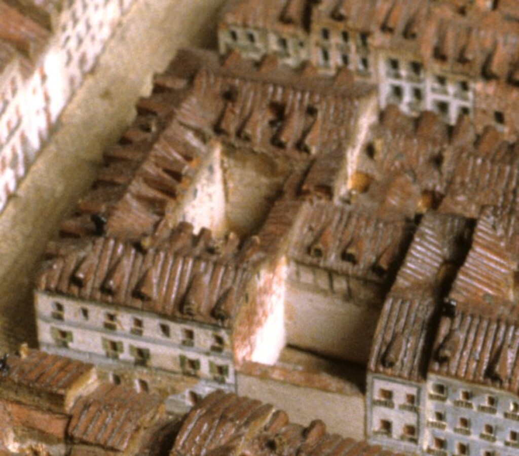 Miniatura de Manzana 296 del Madrid de 1830: El palacio del Conde de Santa Coloma