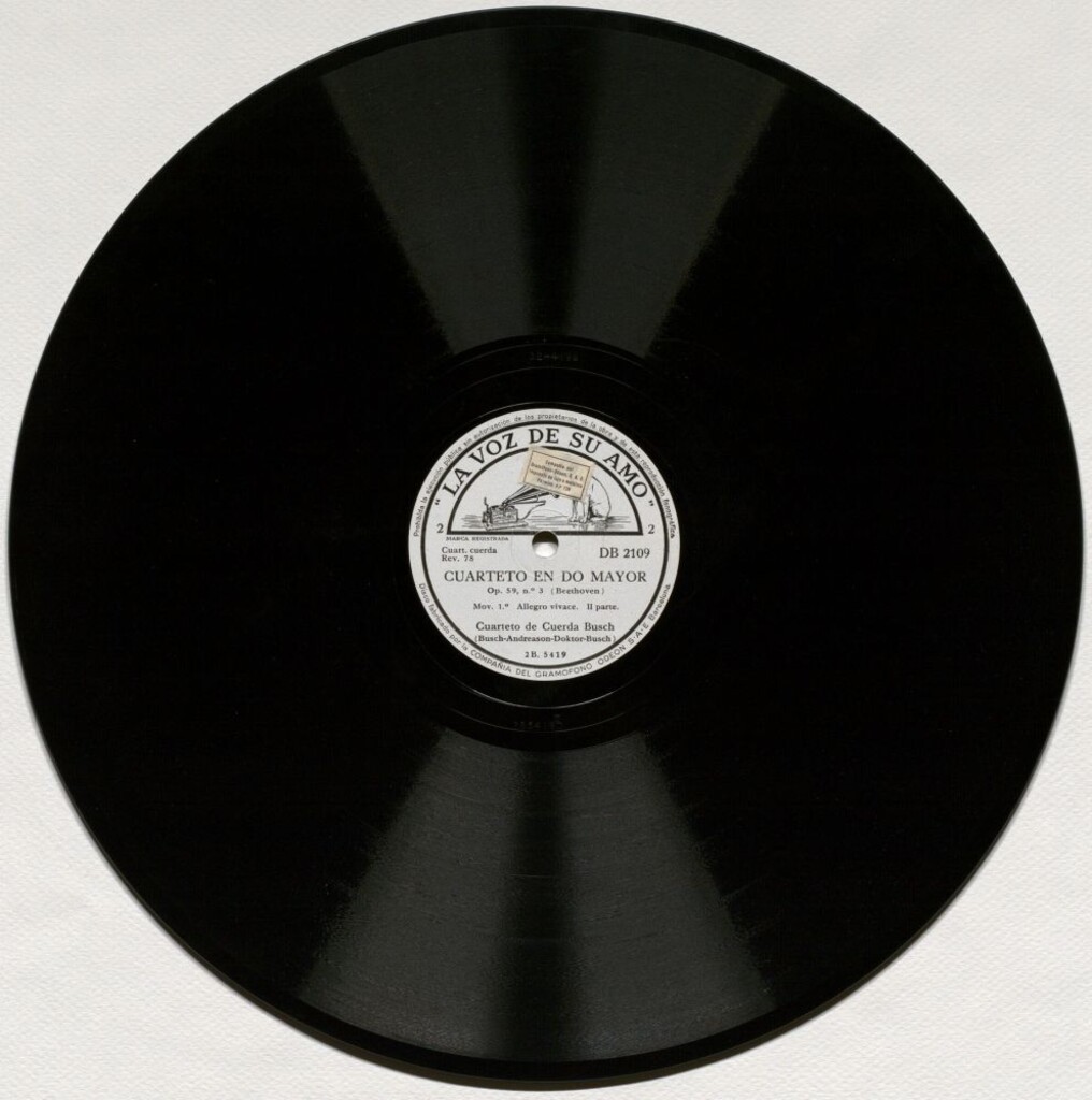 Miniatura de Cuarteto en do mayor, Op. 59, n.º 3. Movimiento 1º II parte