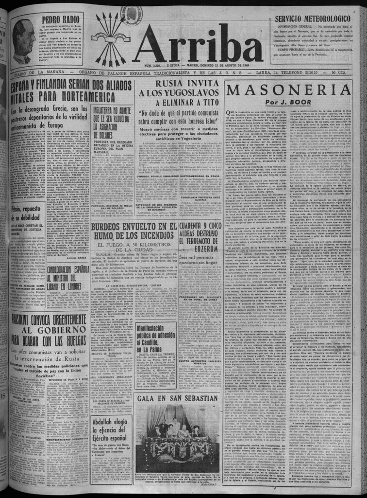 Miniatura de Arriba del 21 de agosto de 1949