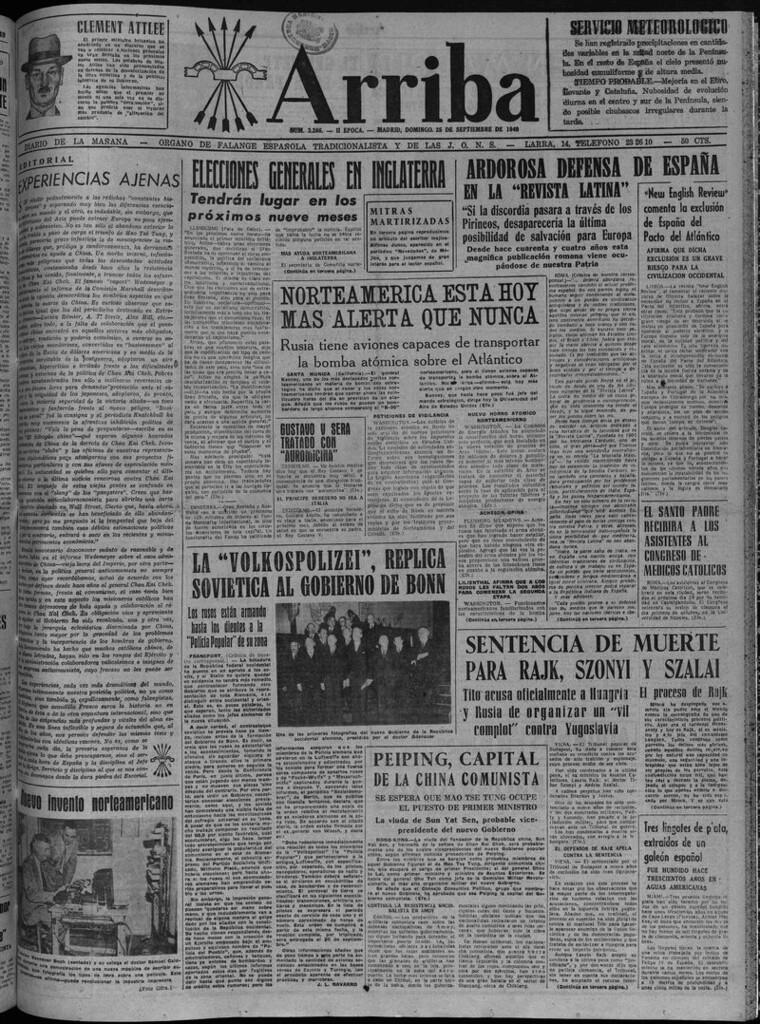 Miniatura de Arriba del 25 de septiembre de 1949