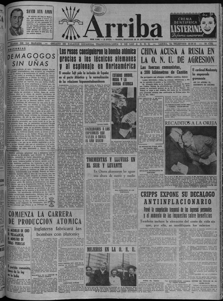 Miniatura de Arriba del 28 de septiembre de 1949