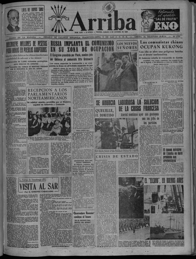 Miniatura de Arriba del 8 de octubre de 1949
