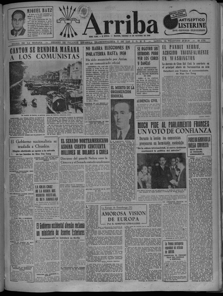 Miniatura de Arriba del 14 de octubre de 1949