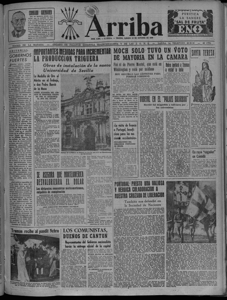 Miniatura de Arriba del 15 de octubre de 1949