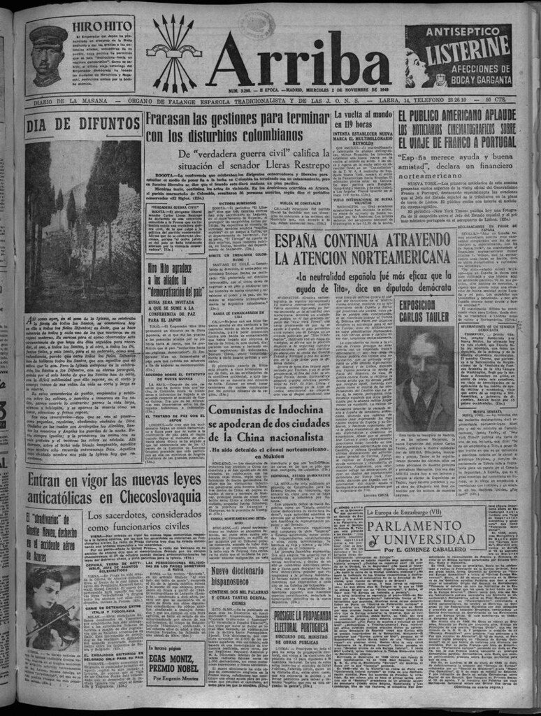 Miniatura de Arriba del 2 de noviembre de 1949