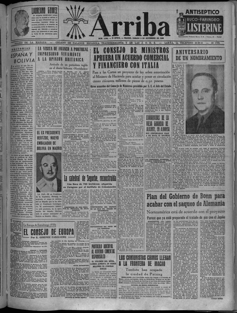 Miniatura de Arriba del 5 de noviembre de 1949