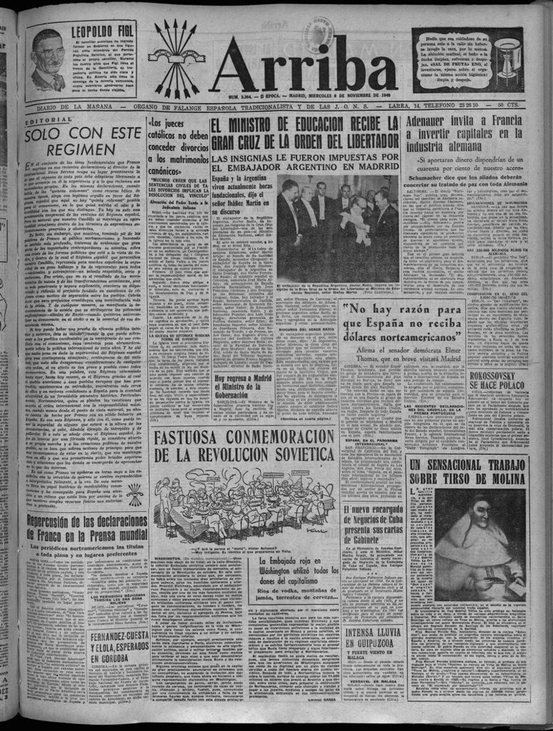 Miniatura de Arriba del 9 de noviembre de 1949