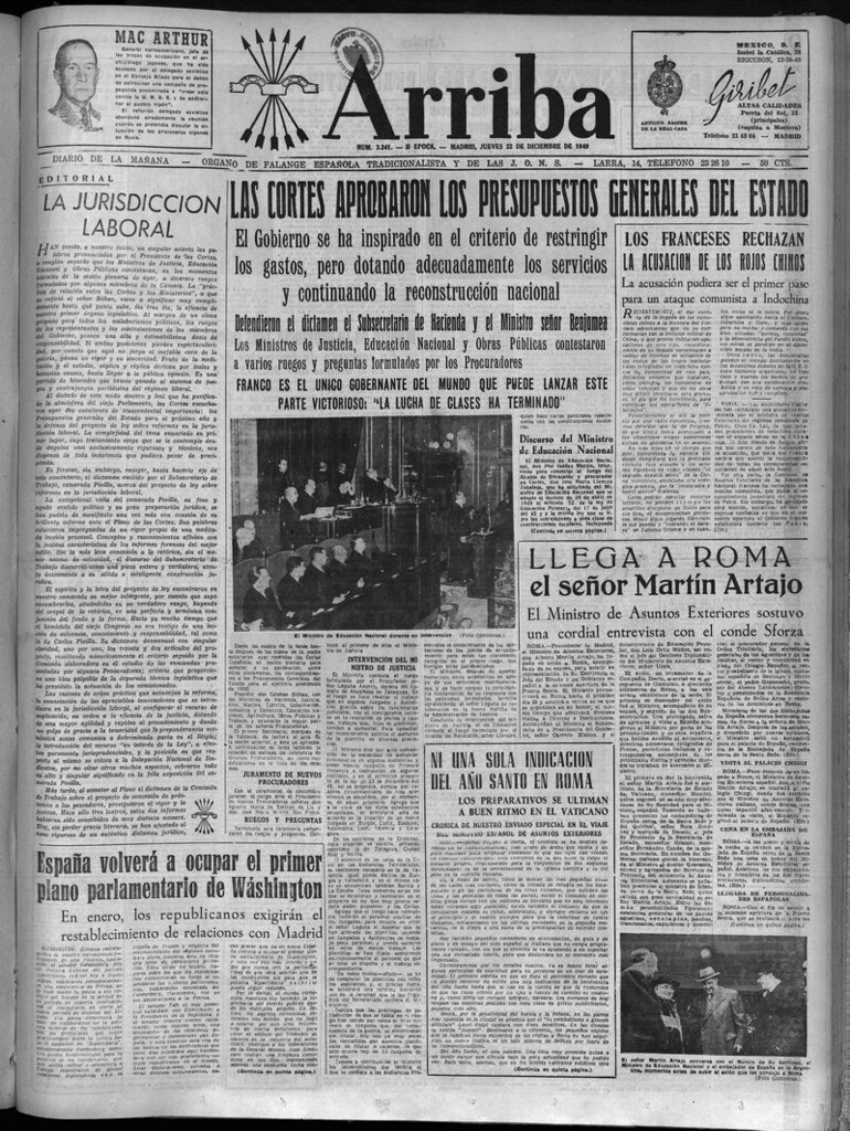 Miniatura de Arriba del 22 de diciembre de 1949
