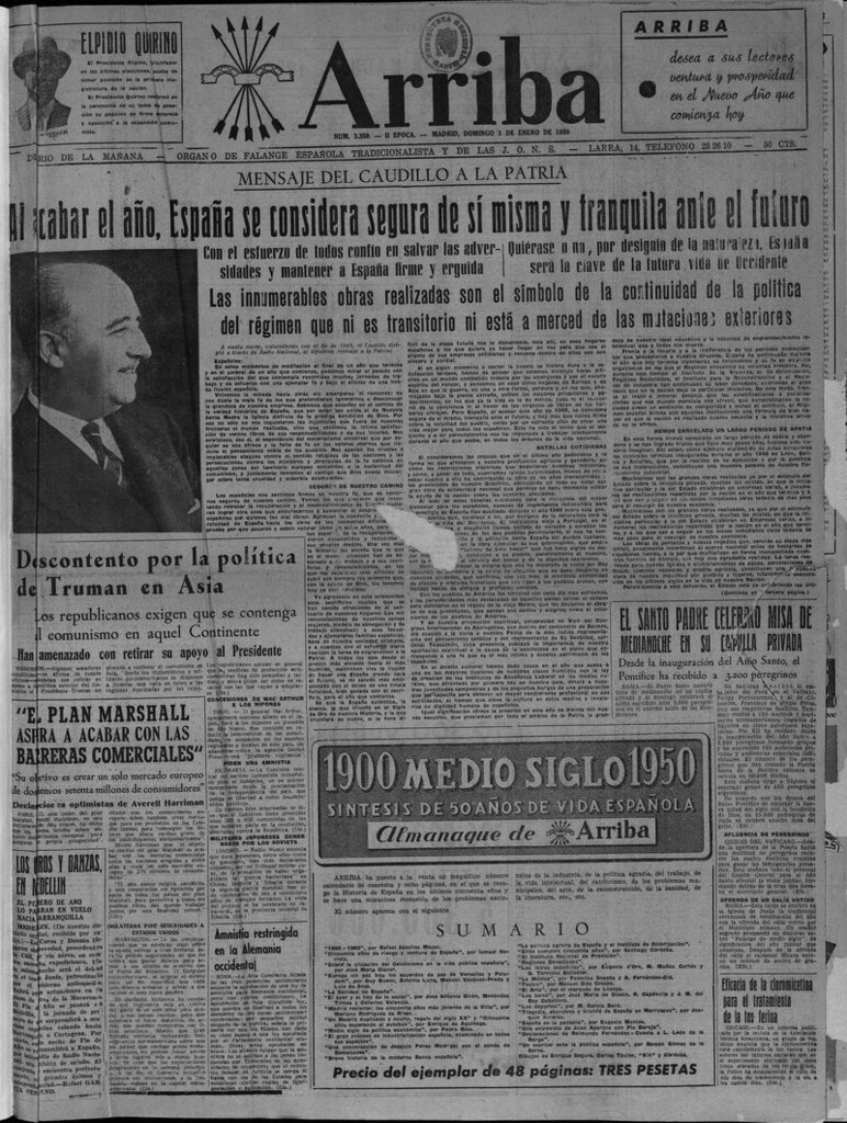 Miniatura de Arriba del 1 de enero de 1950