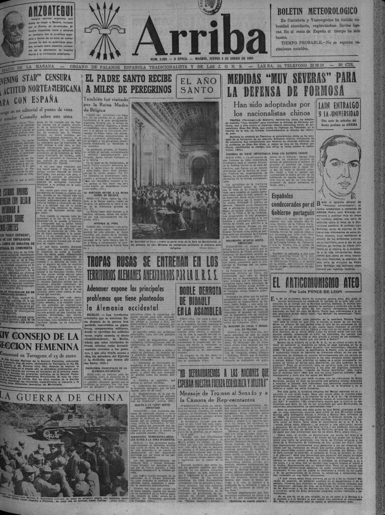Miniatura de Arriba del 5 de enero de 1950