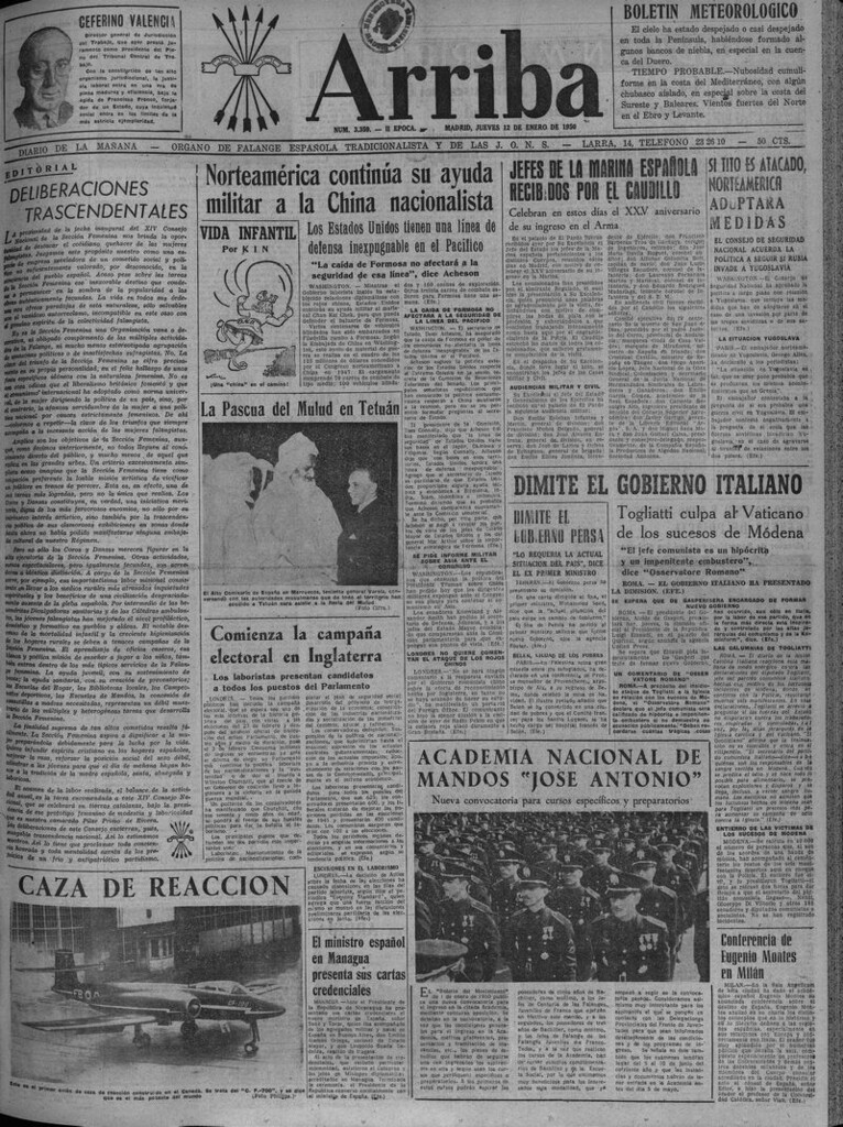 Miniatura de Arriba del 12 de enero de 1950