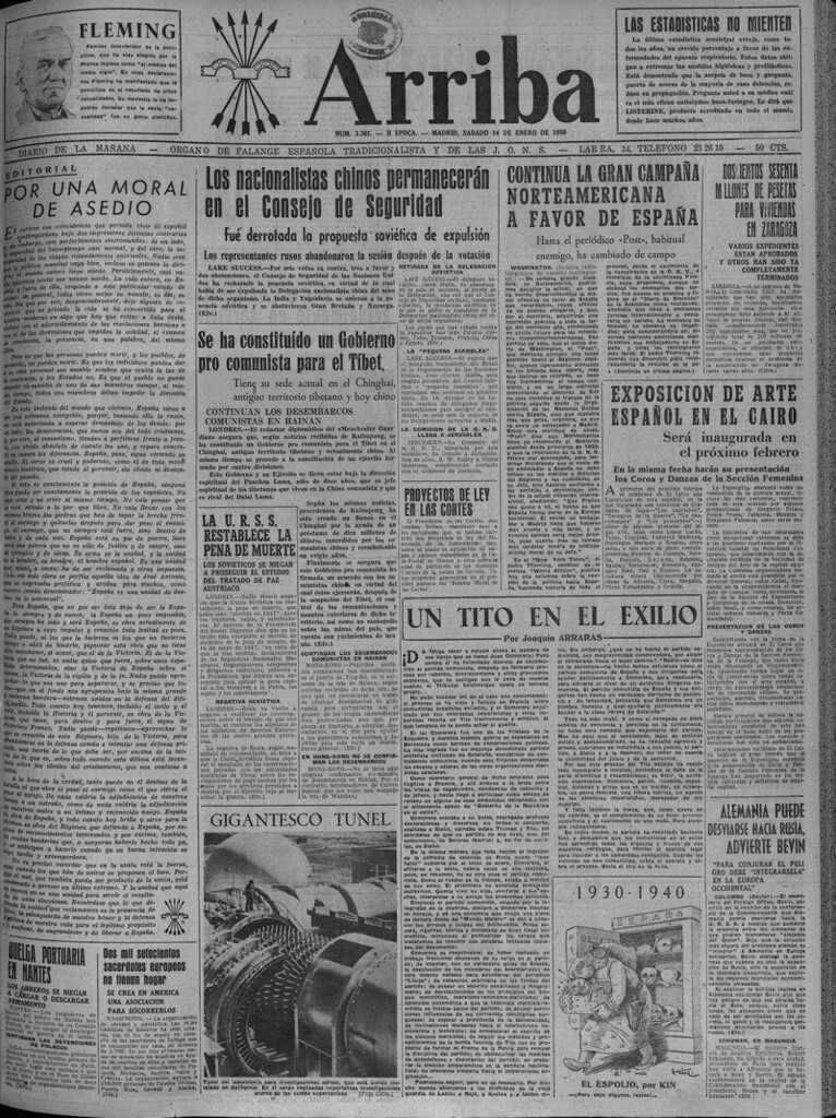 Miniatura de Arriba del 14 de enero de 1950
