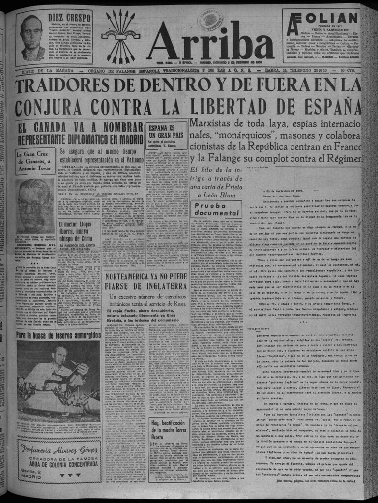 Miniatura de Arriba del 5 de febrero de 1950