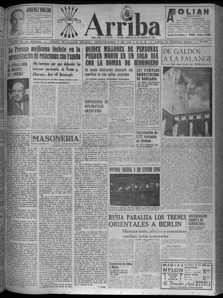 Miniatura de Arriba del 12 de febrero de 1950