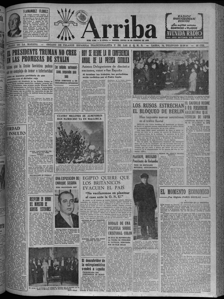 Miniatura de Arriba del 16 de febrero de 1950