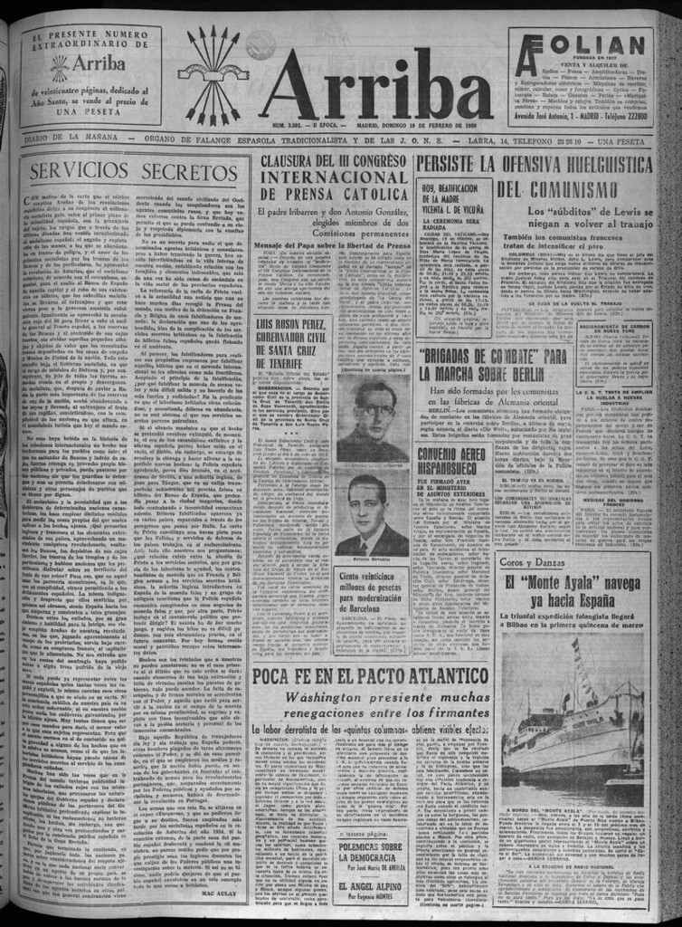 Miniatura de Arriba del 19 de febrero de 1950