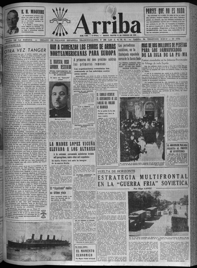 Miniatura de Arriba del 21 de febrero de 1950