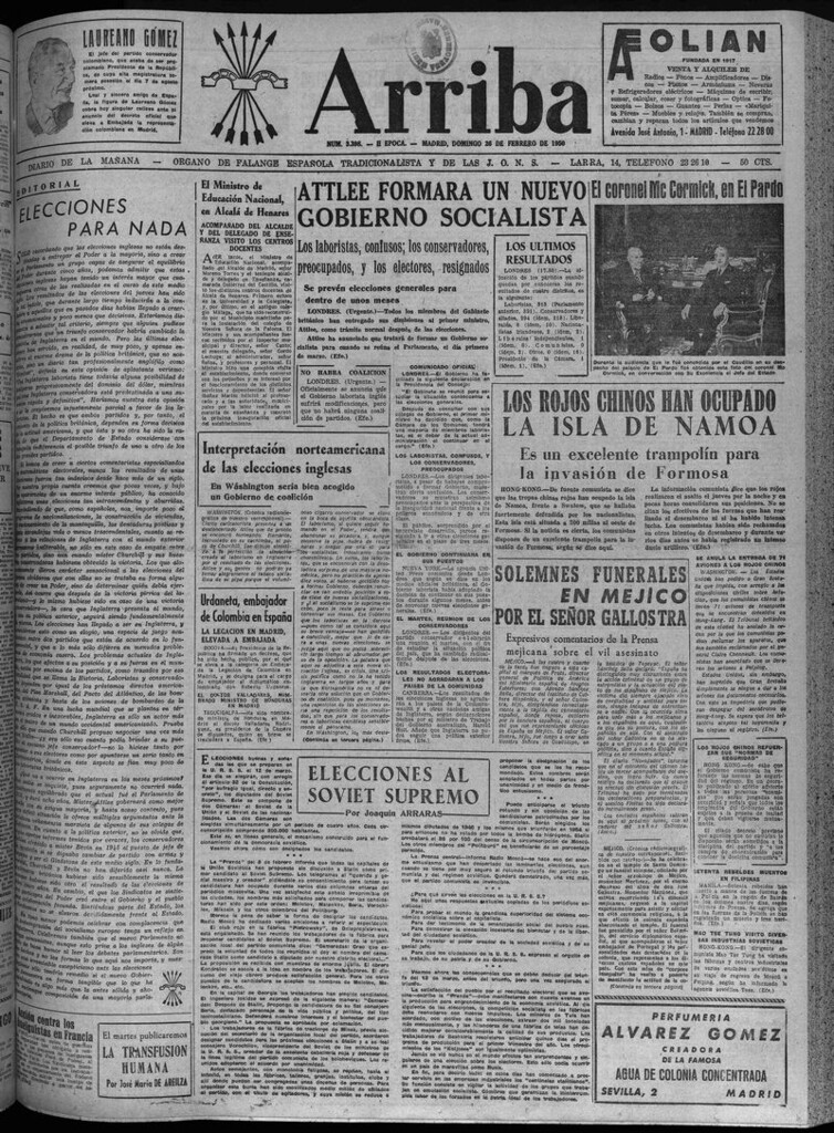 Miniatura de Arriba del 26 de febrero de 1950