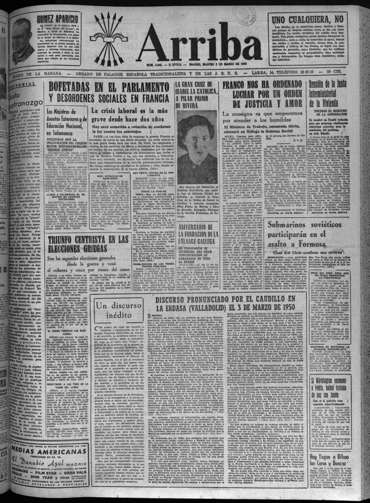 Miniatura de Arriba del 7 de marzo de 1950