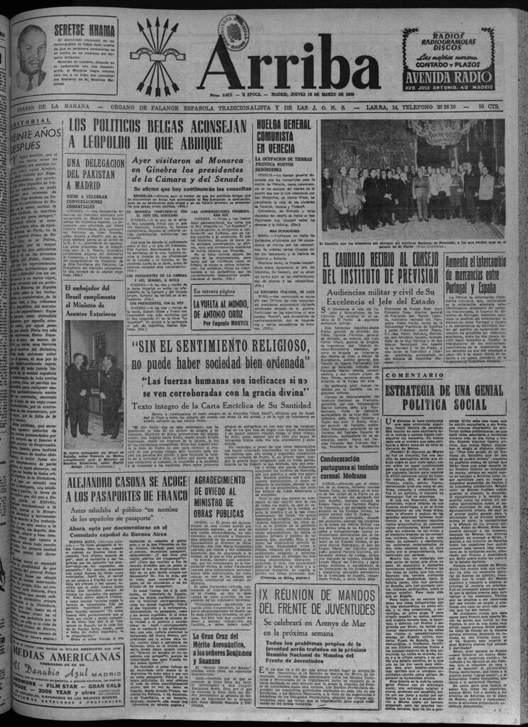 Miniatura de Arriba del 16 de marzo de 1950