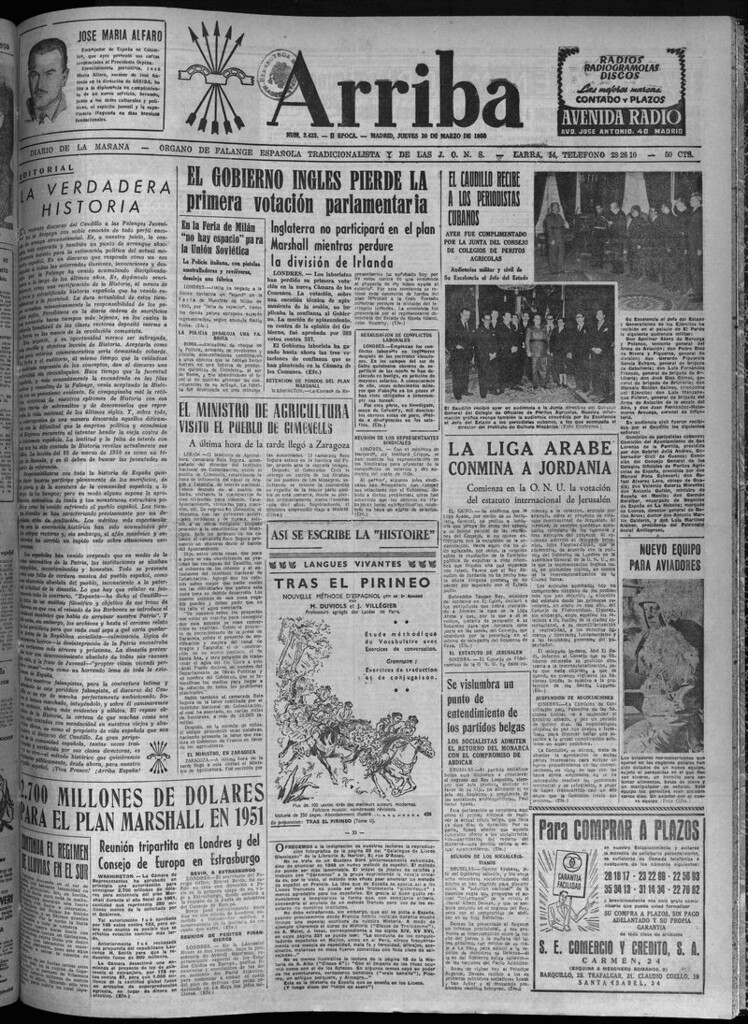 Miniatura de Arriba del 30 de marzo de 1950