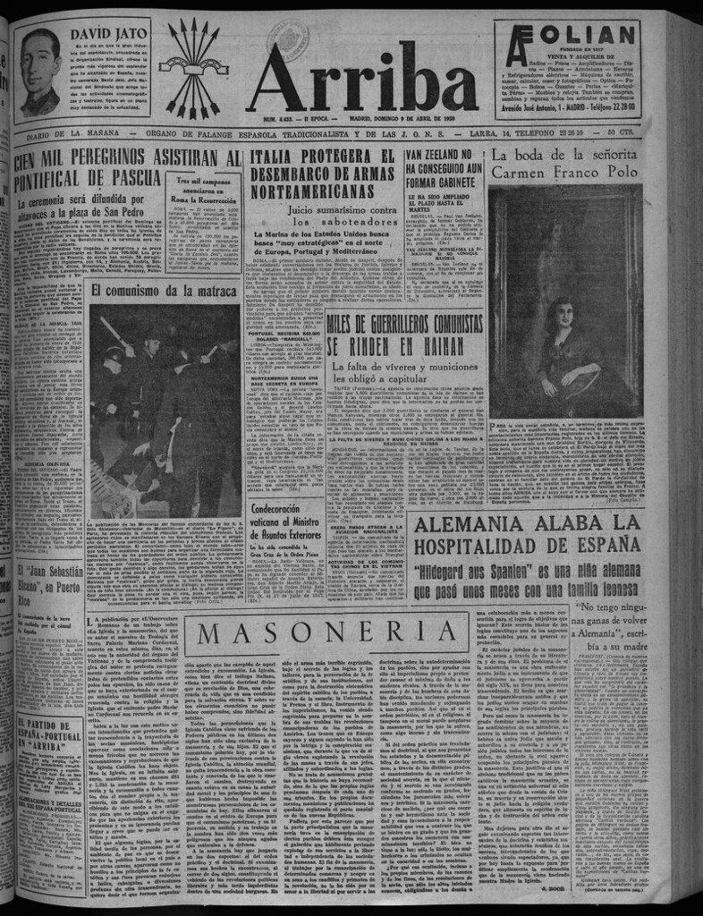 Miniatura de Arriba del 9 de abril de 1950