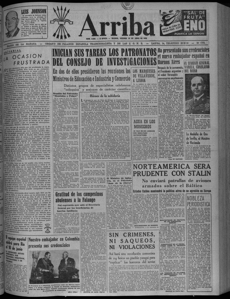 Miniatura de Arriba del 14 de abril de 1950