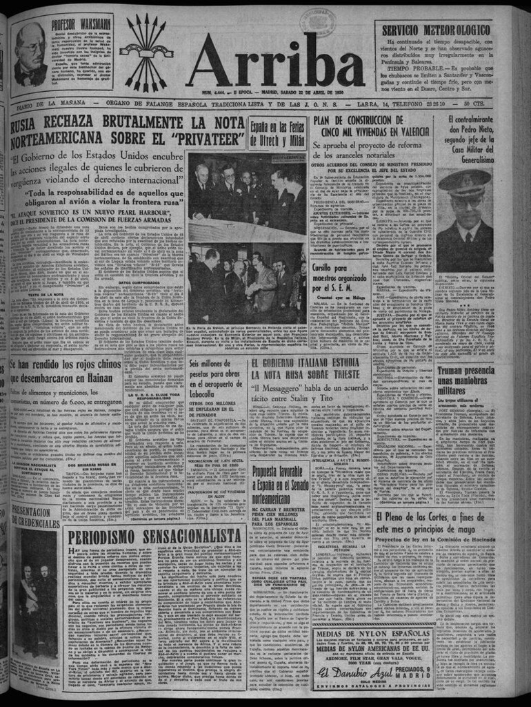 Miniatura de Arriba del 22 de abril de 1950