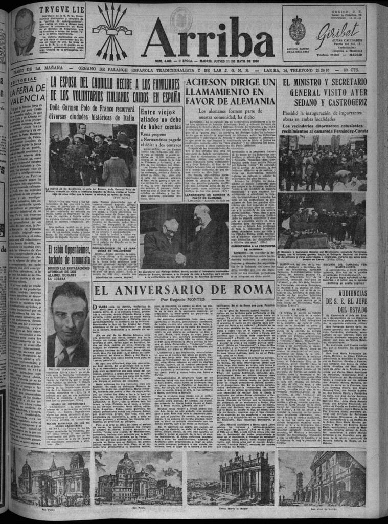 Miniatura de Arriba del 11 de mayo de 1950