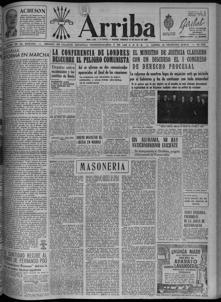 Miniatura de Arriba del 14 de mayo de 1950