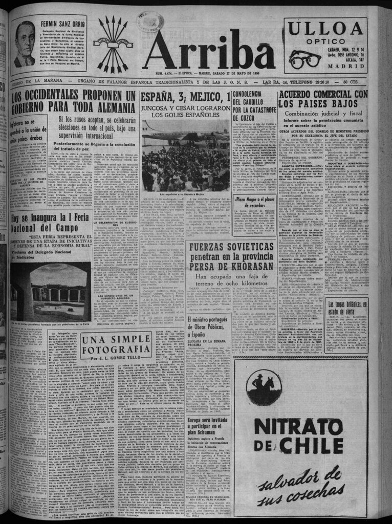 Miniatura de Arriba del 27 de mayo de 1950