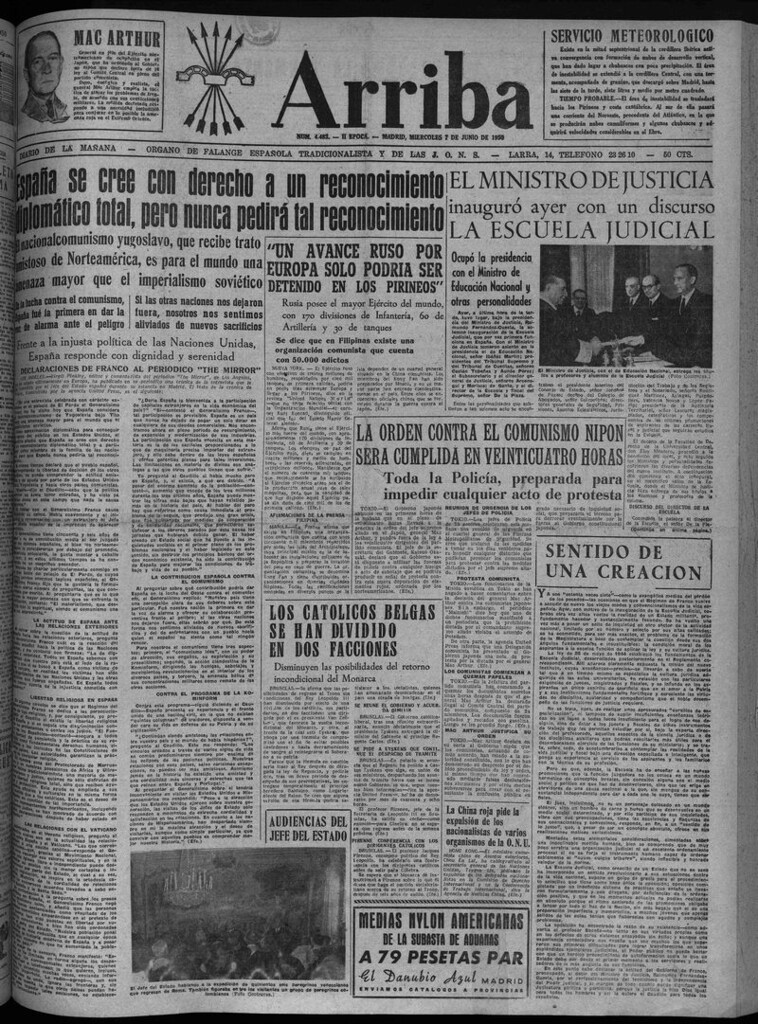 Miniatura de Arriba del 7 de junio de 1950