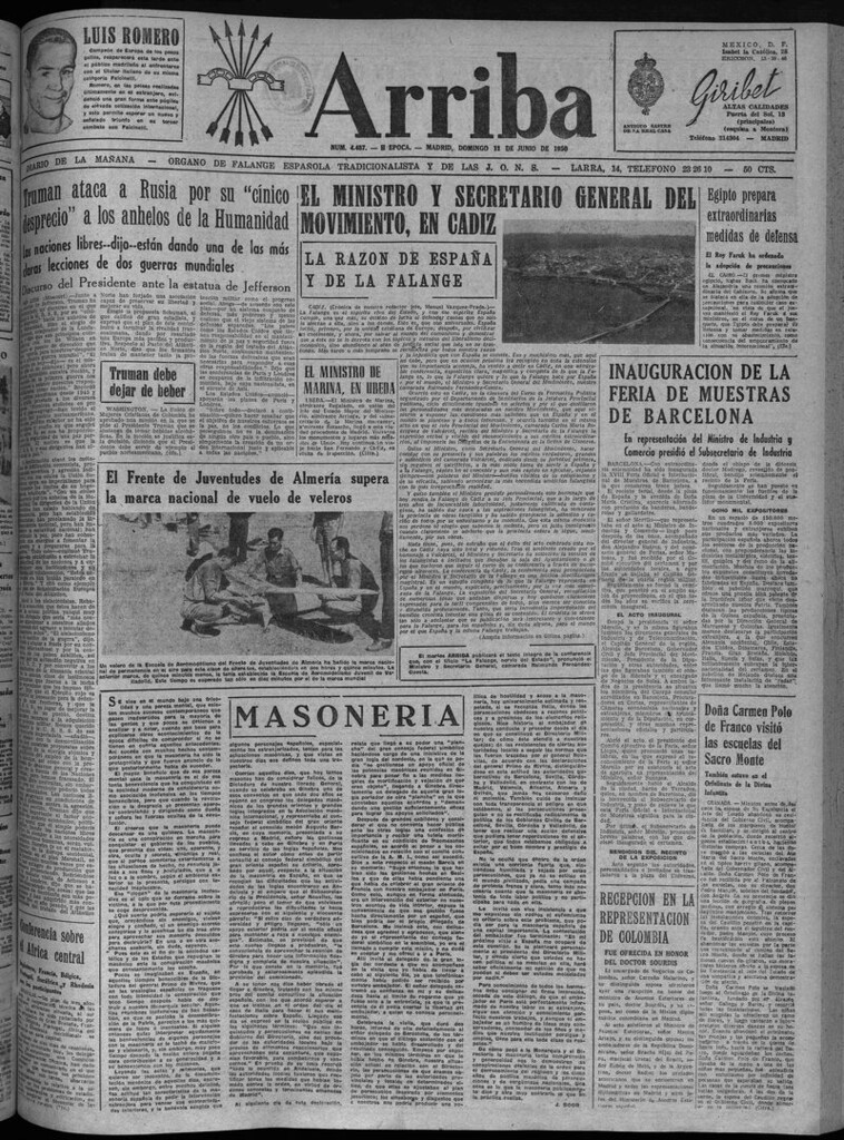 Miniatura de Arriba del 11 de junio de 1950