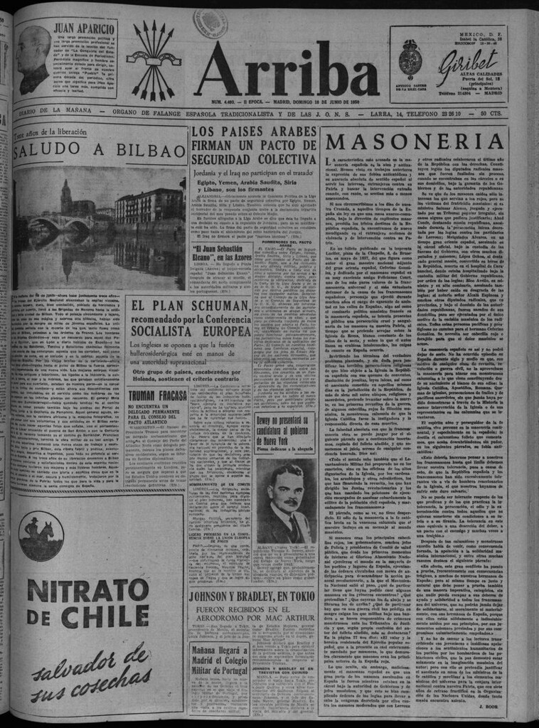 Miniatura de Arriba del 18 de junio de 1950