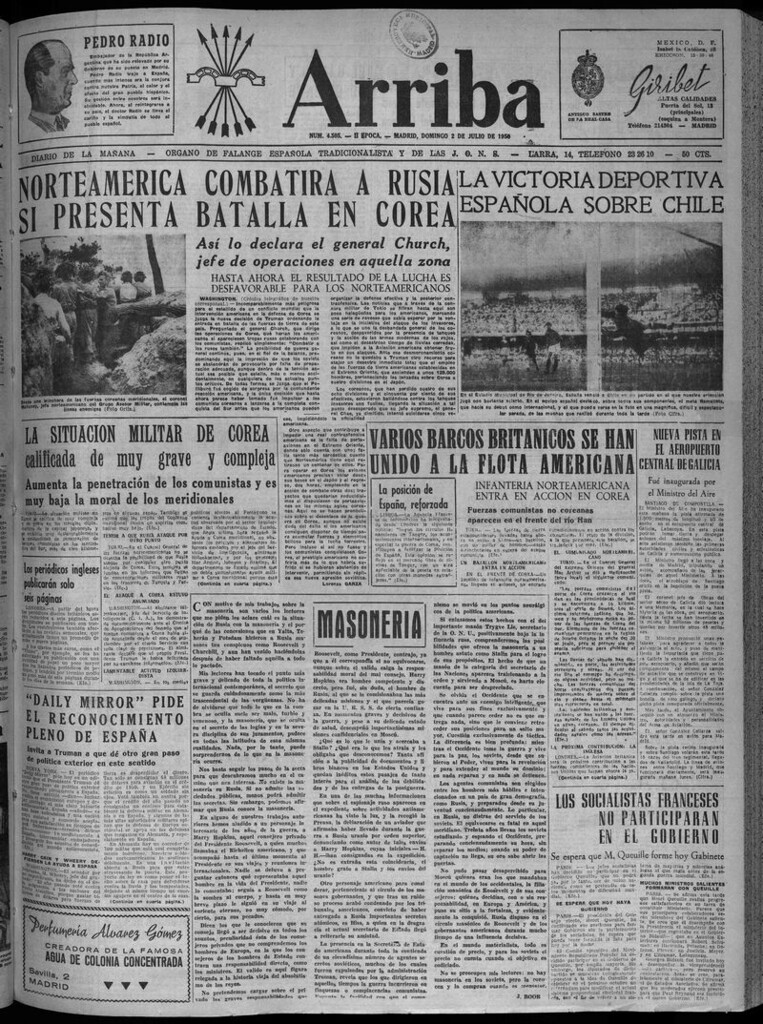 Miniatura de Arriba del 2 de julio de 1950