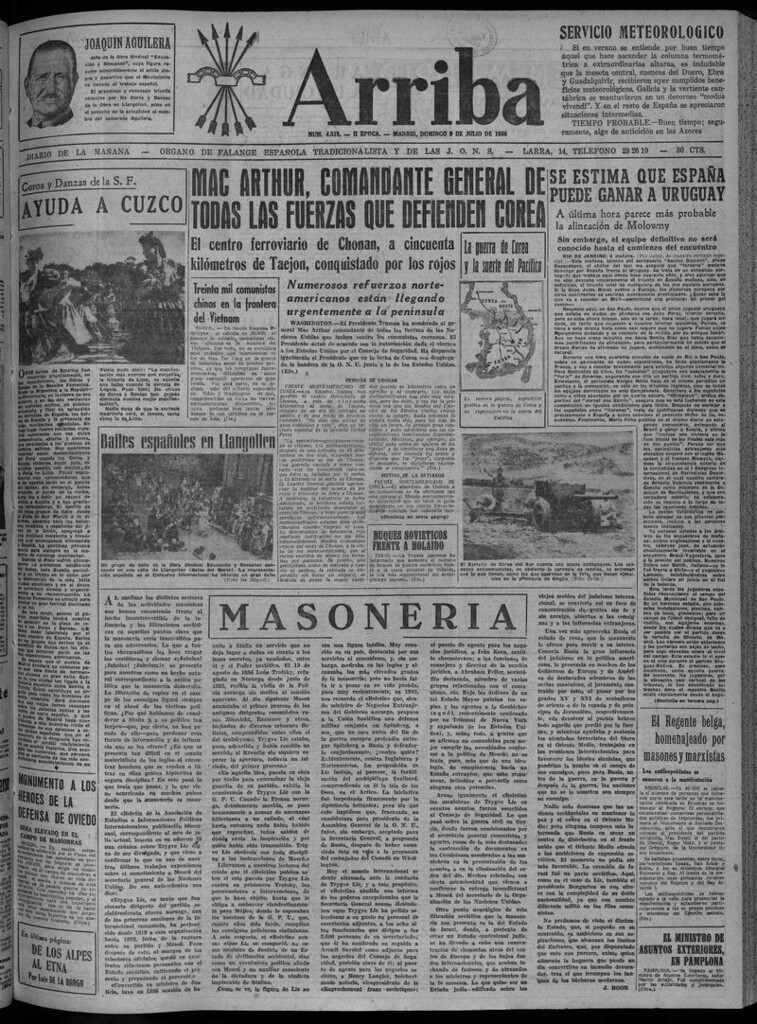 Miniatura de Arriba del 9 de julio de 1950