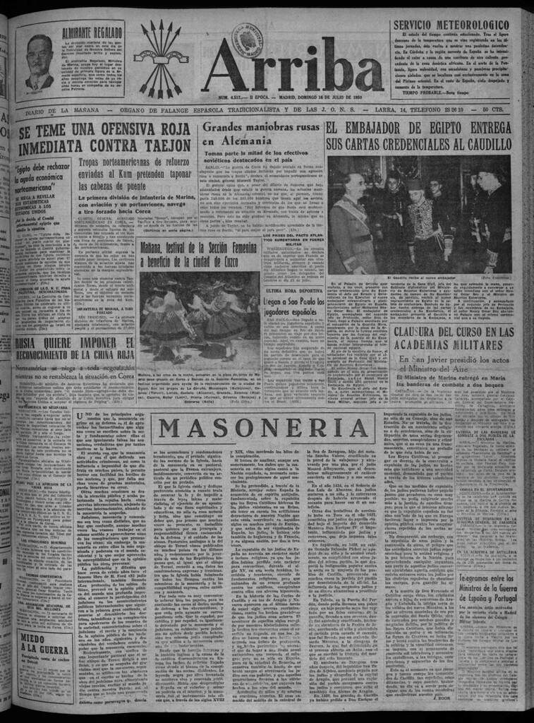 Miniatura de Arriba del 16 de julio de 1950
