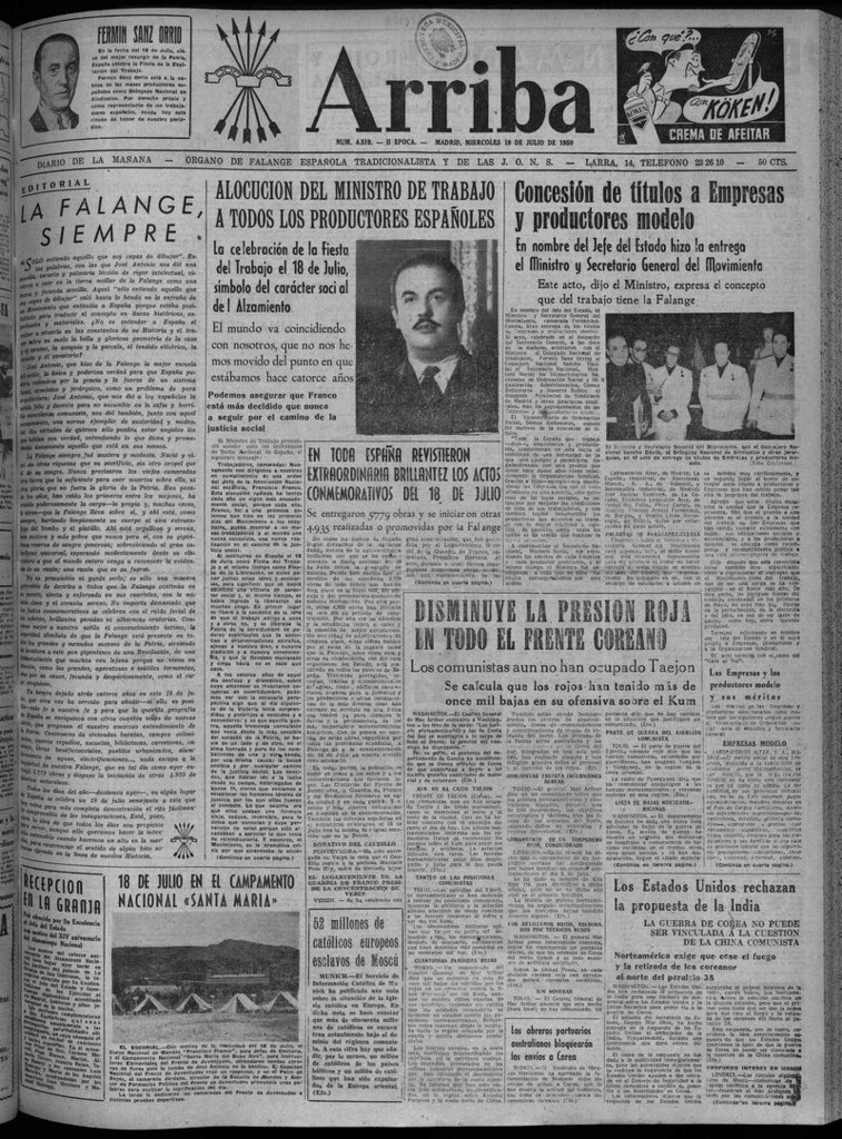 Miniatura de Arriba del 19 de julio de 1950