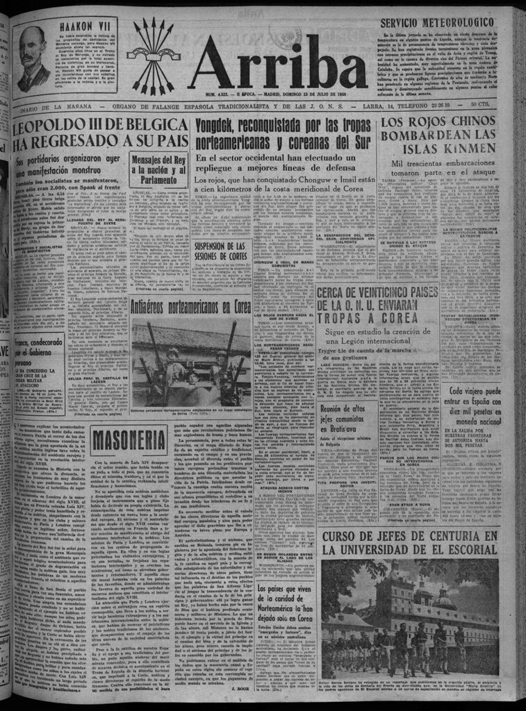 Miniatura de Arriba del 23 de julio de 1950