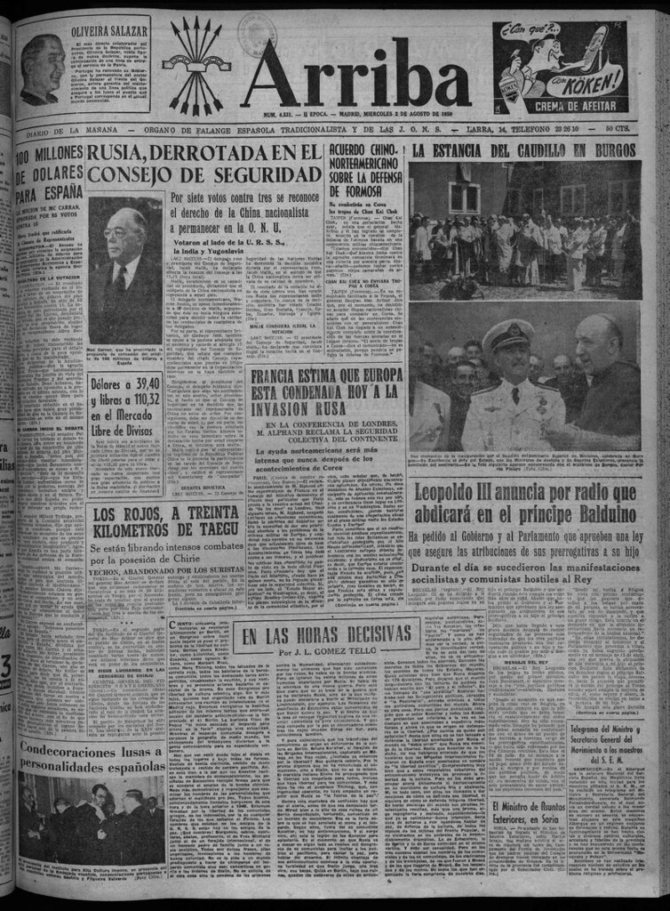 Miniatura de Arriba del 2 de agosto de 1950