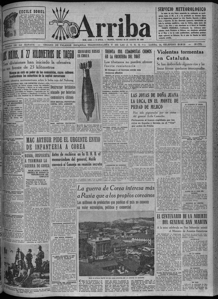 Miniatura de Arriba del 18 de agosto de 1950