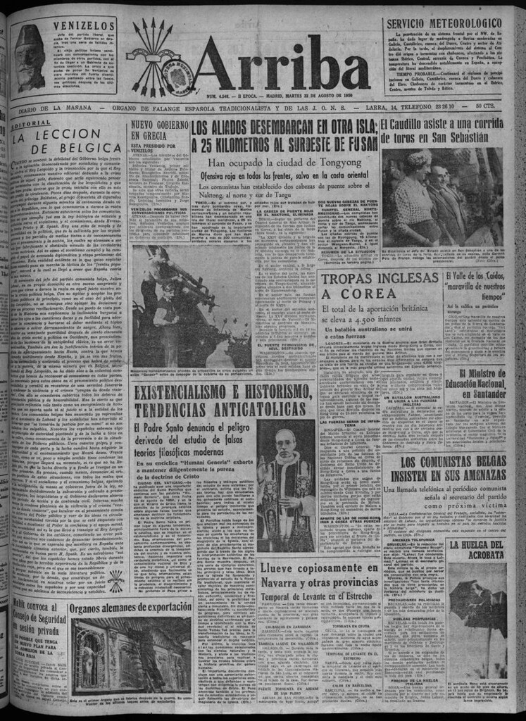 Miniatura de Arriba del 22 de agosto de 1950