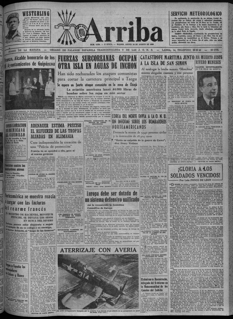 Miniatura de Arriba del 24 de agosto de 1950