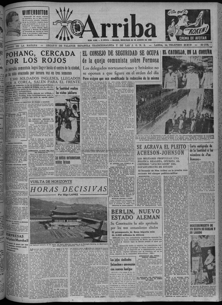 Miniatura de Arriba del 30 de agosto de 1950