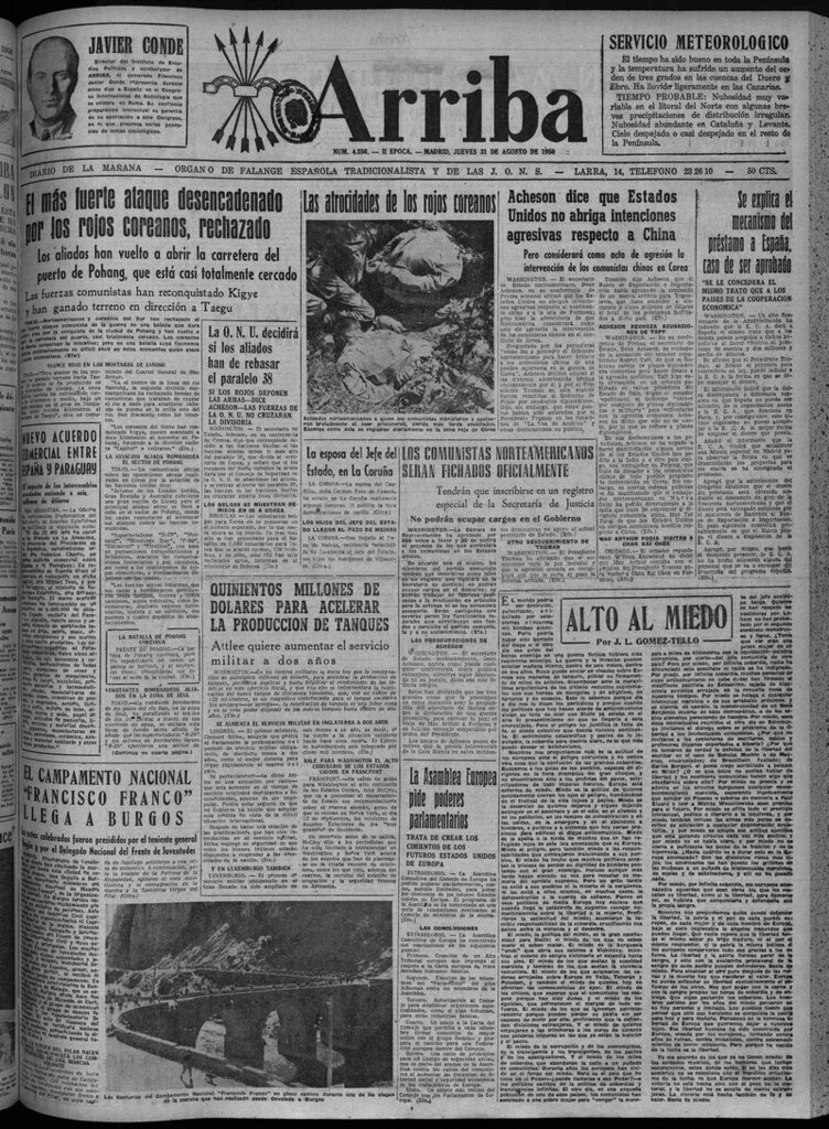 Miniatura de Arriba del 31 de agosto de 1950